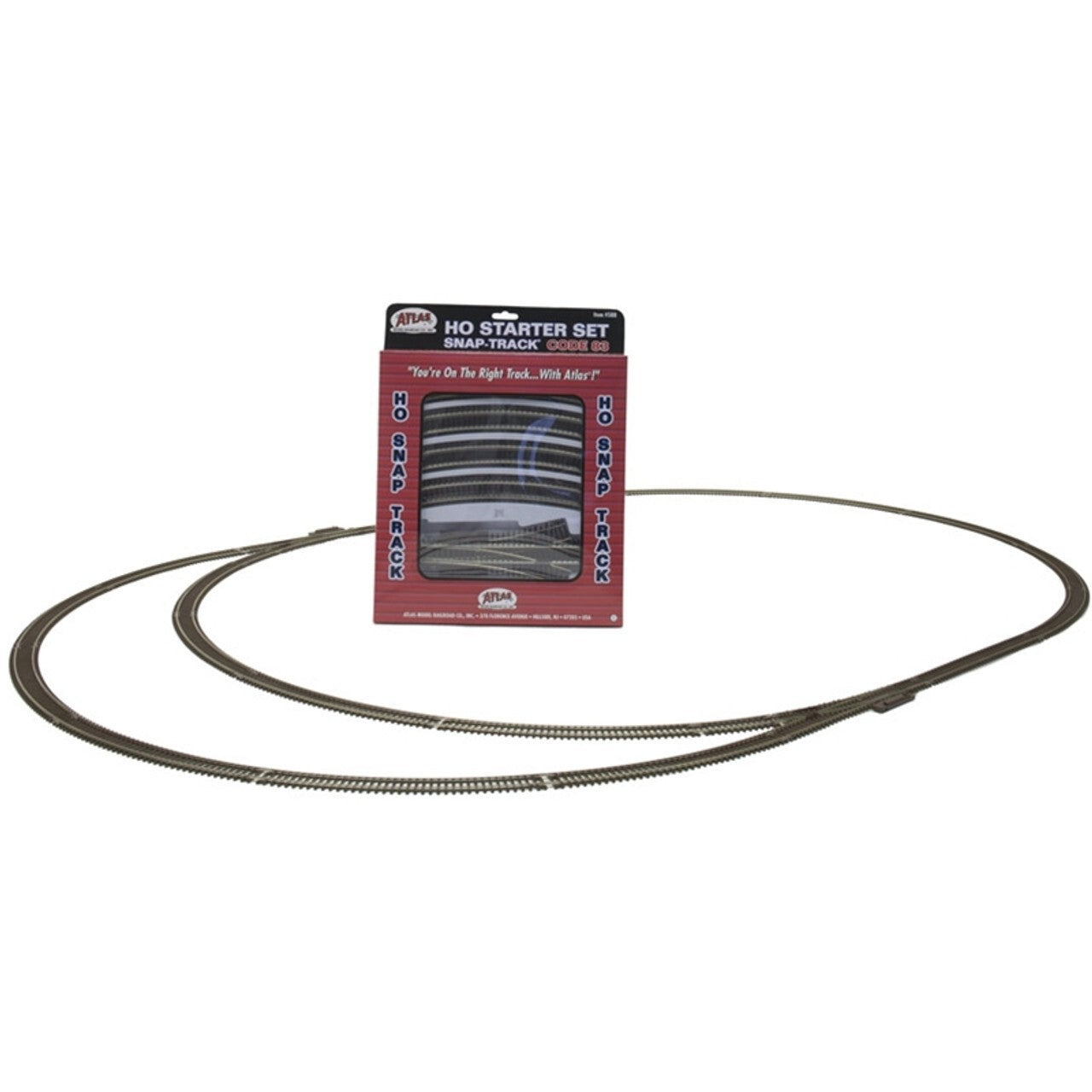 Atlas 588 HO Scale Code 83 Nickel-Silver Snap-Track Starter Set