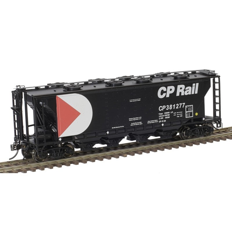 Atlas 20006371 HO Scale 8 Hatch Slab Side Covered Hopper CP Rail #381317 - New