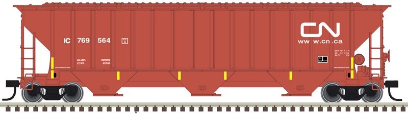 Atlas 20006654 HO TMAN THRALL 4750 Covered Hopper Canadian National IC #769578