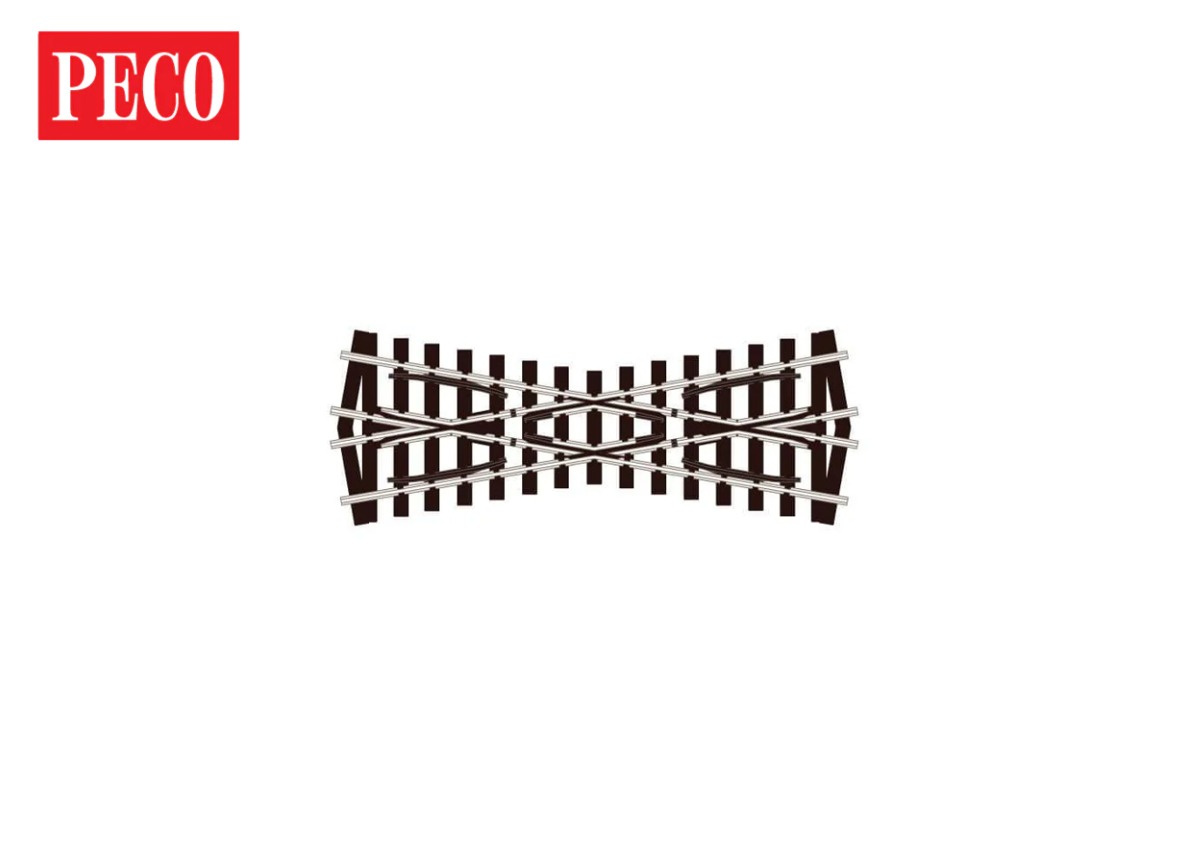 Peco SL-E1493 HO Scale Code 75 Electrofrog Crossing 20 Degree