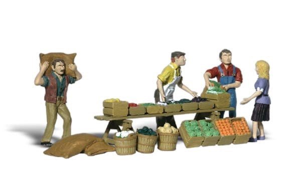 Woodland Scenics A2170 N Scale Farmers Market - Oakville Model Trains Depot