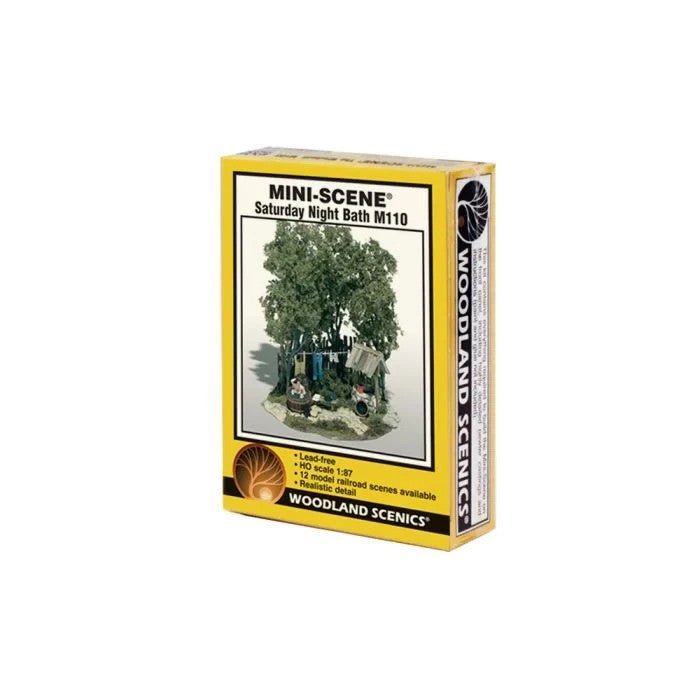 Woodland Scenics 110 HO Scale Mini - Scene(TM) Saturday Night Bath Metal Kit - Oakville Model Trains Depot