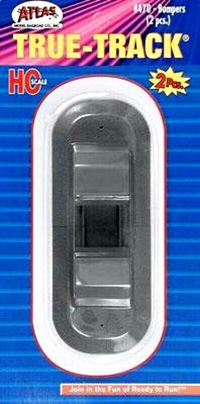 Atlas 470 HO Scale True - Track Code 83 Track Bumpers - 2 Pack - Oakville Model Trains Depot