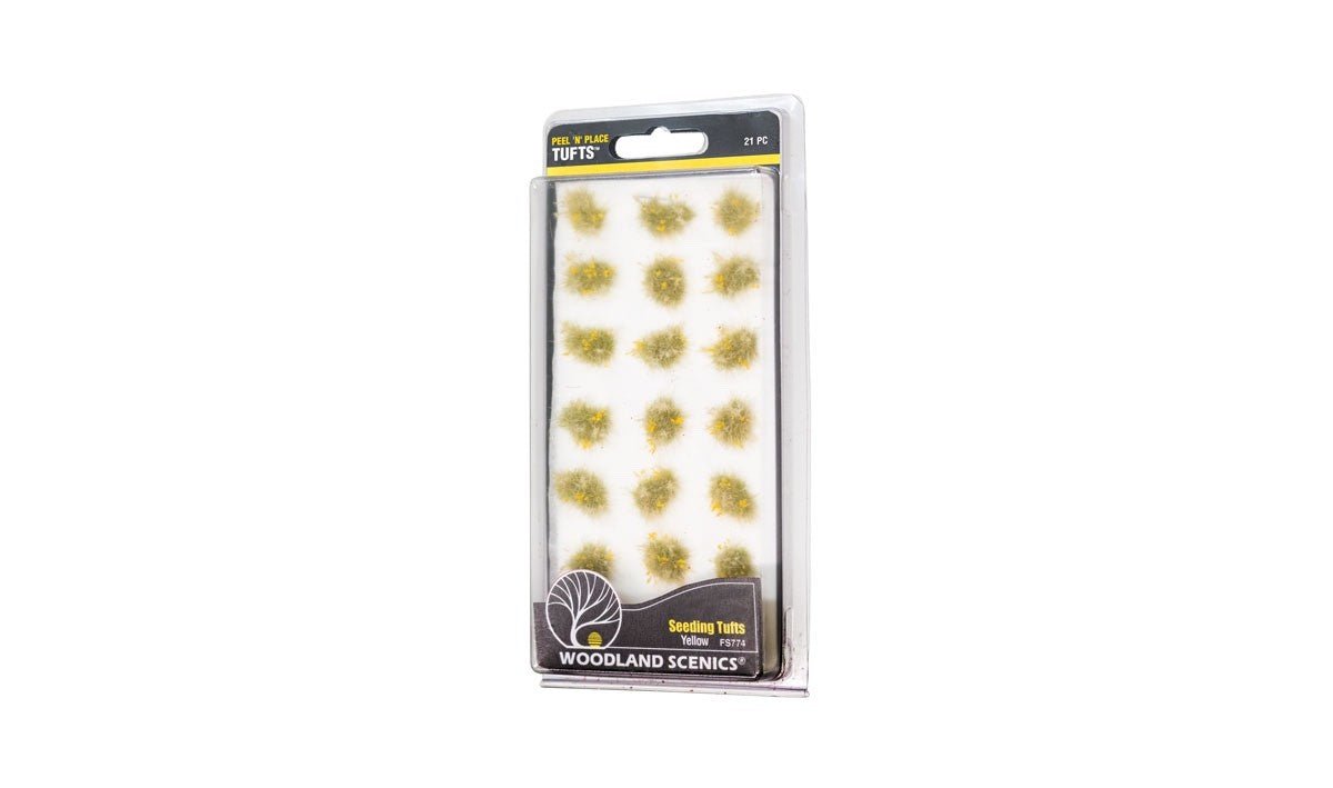 Woodland Scenics FS774 Yellow Seeding Tufts - 21pcs - Oakville Model Trains Depot