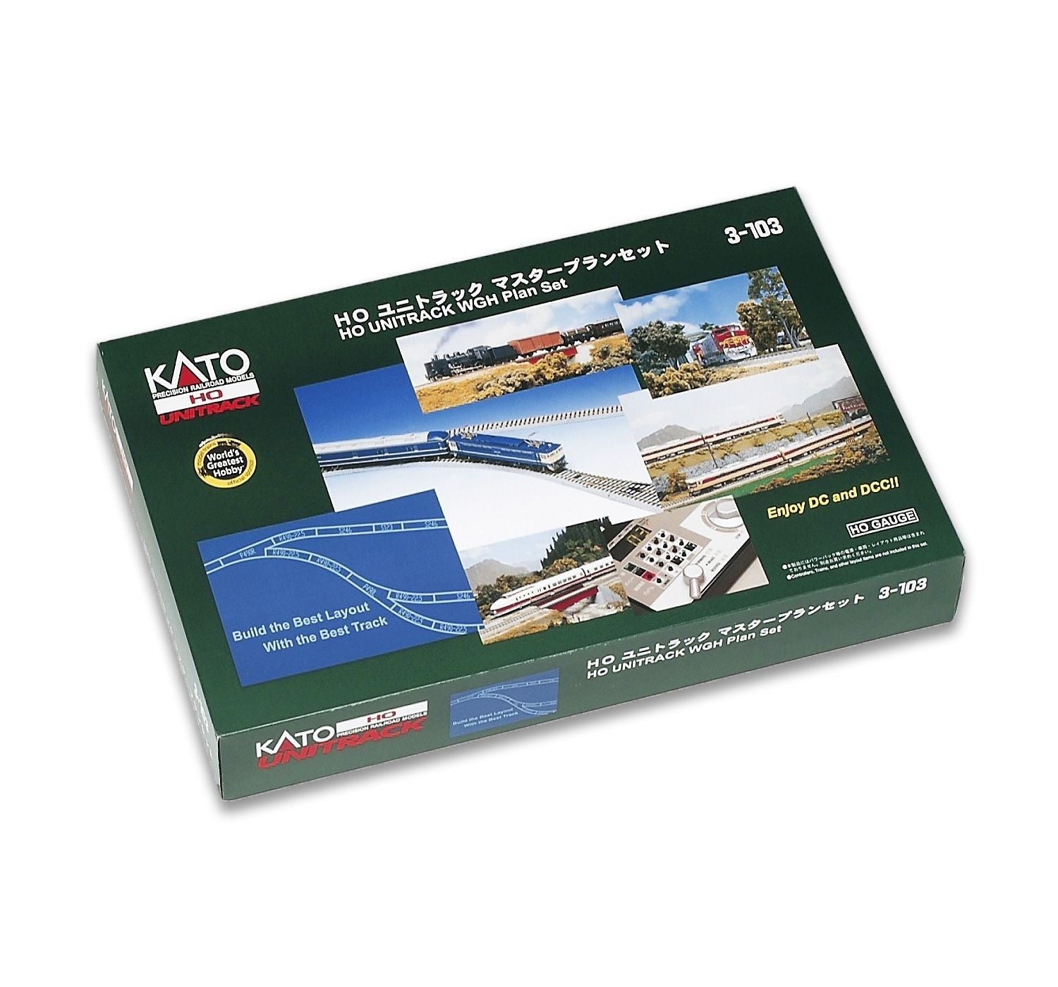 Kato 3-103 HO Scale 4' x 8' Unitrack Track Expander Set - New