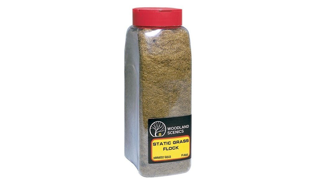 Woodland Scenics FL632 Static Grass Flock™ Harvest Gold - Oakville Model Trains Depot