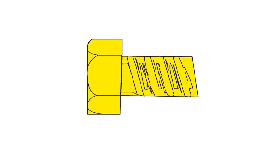 Woodland Scenics H869 Hex Head Screws 1-72 1/8 - 5pcs