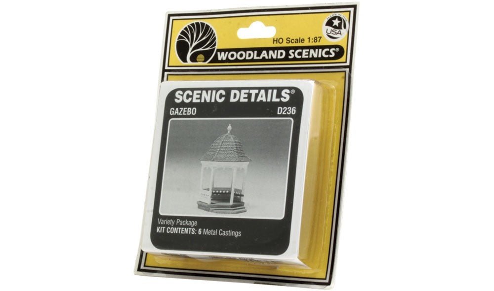 Woodland Scenics D236 HO Scale Gazebo Kit - Oakville Model Trains Depot