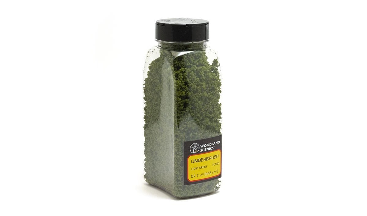 Woodland Scenics FC1635 Underbrush Light Green Shaker - Oakville Model Trains Depot