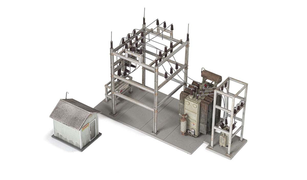 Woodland Scenics US2268 HO Scale Utility System Substation - Oakville Model Trains Depot