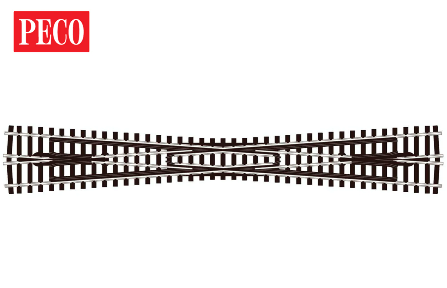 Peco SL-394 N Scale Code 80 Long Crossing with InsulFrog - New
