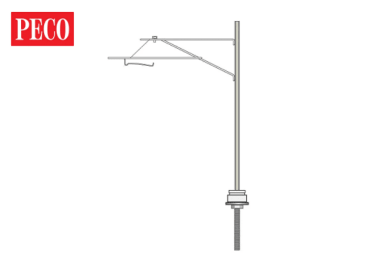 Peco LC - 110 OO/HO Catenary System Single Mast - Oakville Model Trains Depot