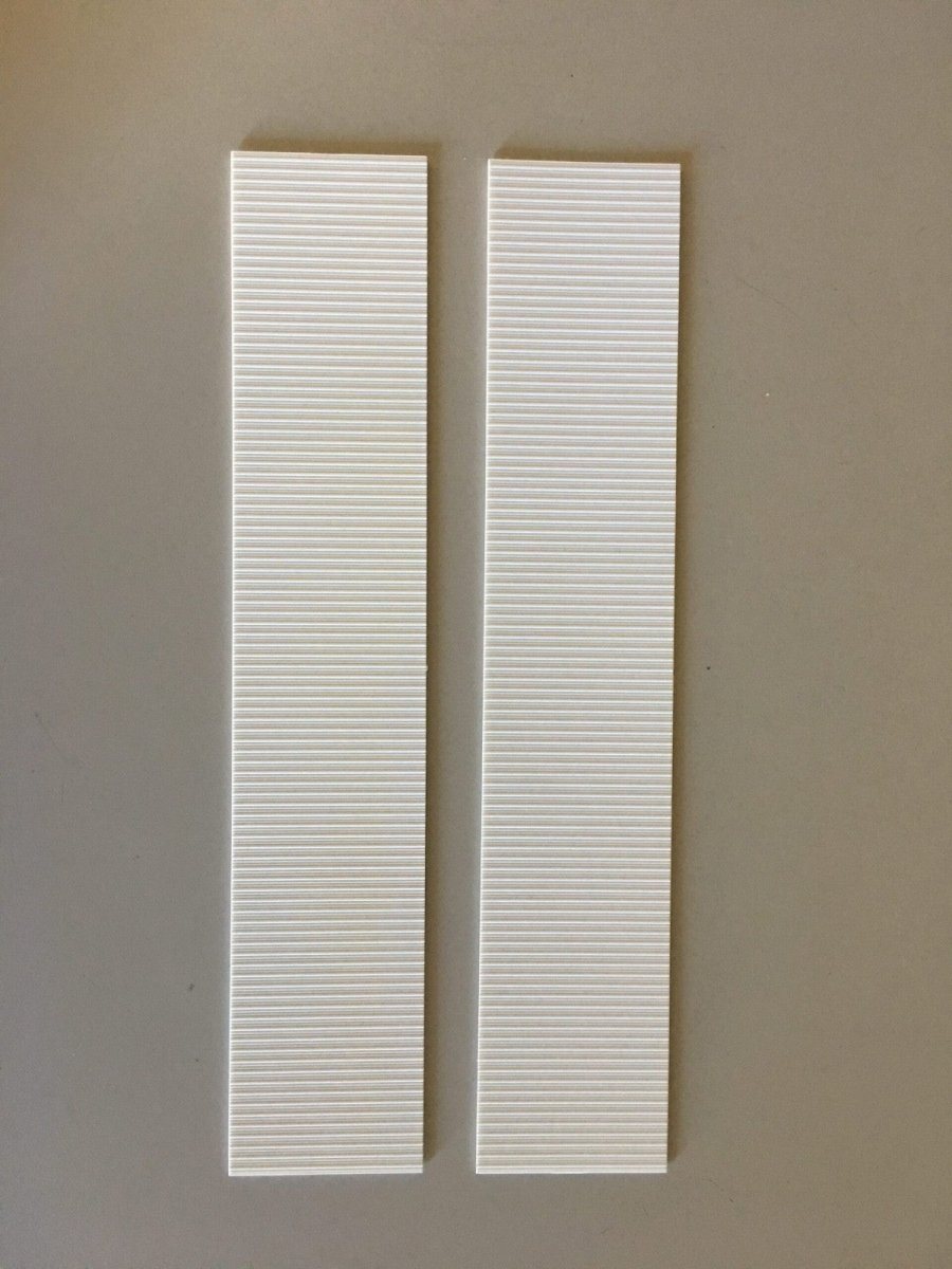 Pikestuff 1013 HO Scale Pre - Fab Steel Warehouse Roof Panels (White) - Oakville Model Trains Depot