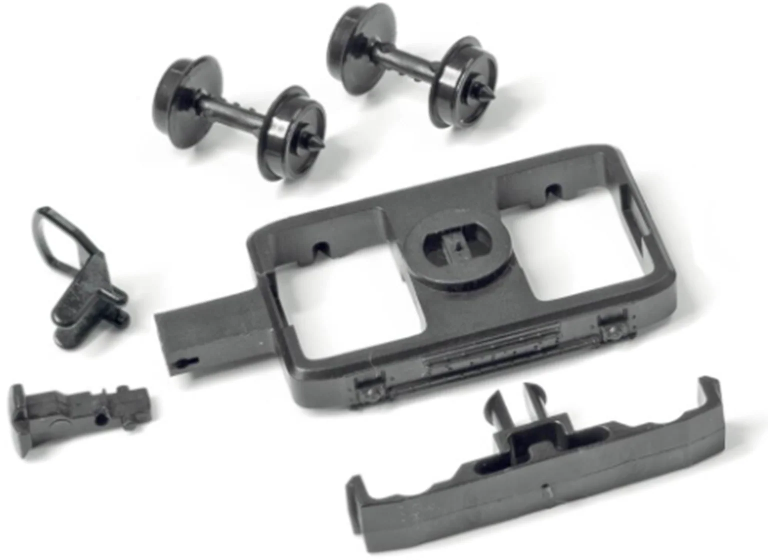 Peco GR-104 OO-9 Coach Bogies, Wheels & Couplers - 1 pack