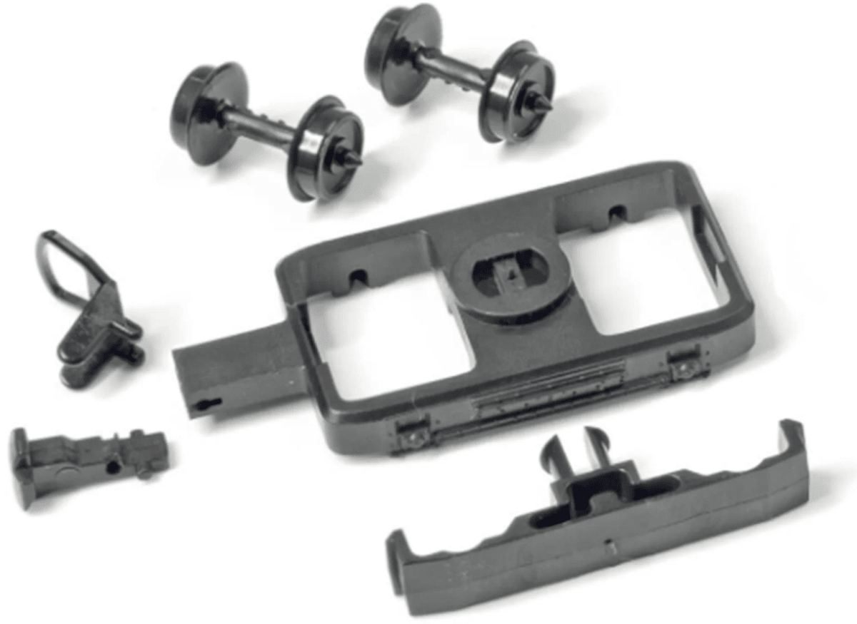 Peco GR - 104 OO - 9 Coach Bogies, Wheels & Couplers - 1 pack - Oakville Model Trains Depot
