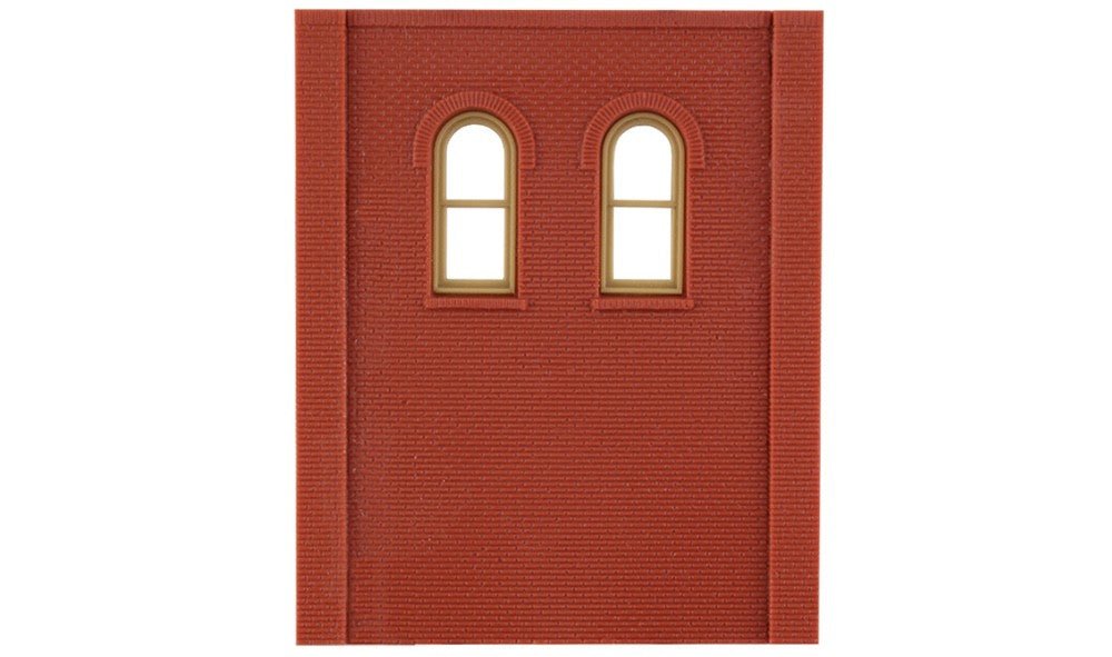 DPM 30109 HO Scale MBS Two - Story Arched 2 - Window (High) Wall Section - Oakville Model Trains Depot