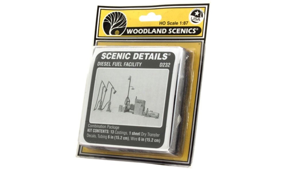 Woodland Scenics D232 HO Scale Diesel Fuel Facility Kit - Oakville Model Trains Depot