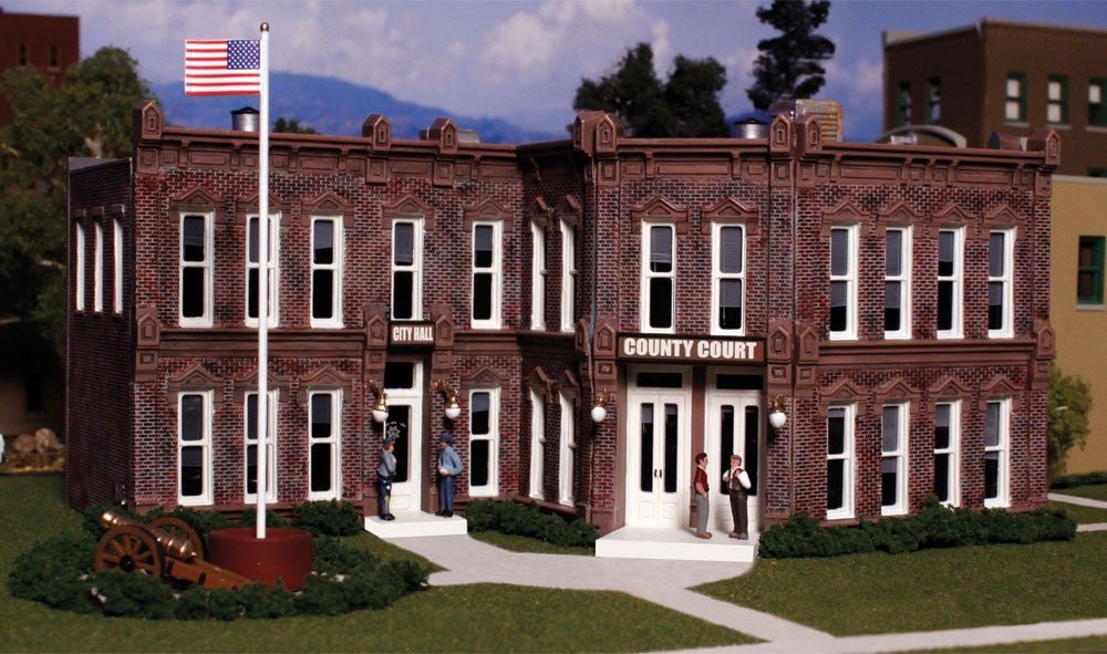 DPM 12500 HO Scale County Courthouse Building Kit (Classical Public Building) - Oakville Model Trains Depot