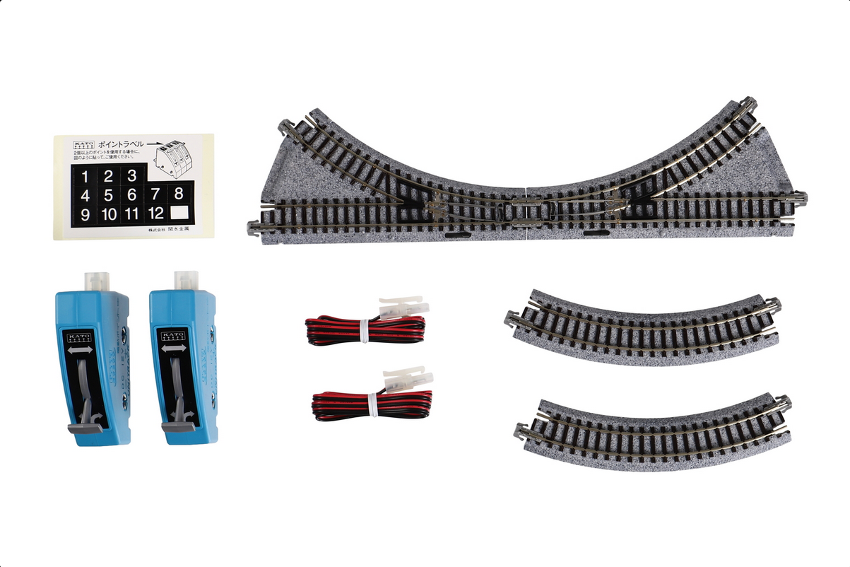 Kato 20-891 N Scale Unitrack CV-2 Compact Multi-Purpose Turnout Set
