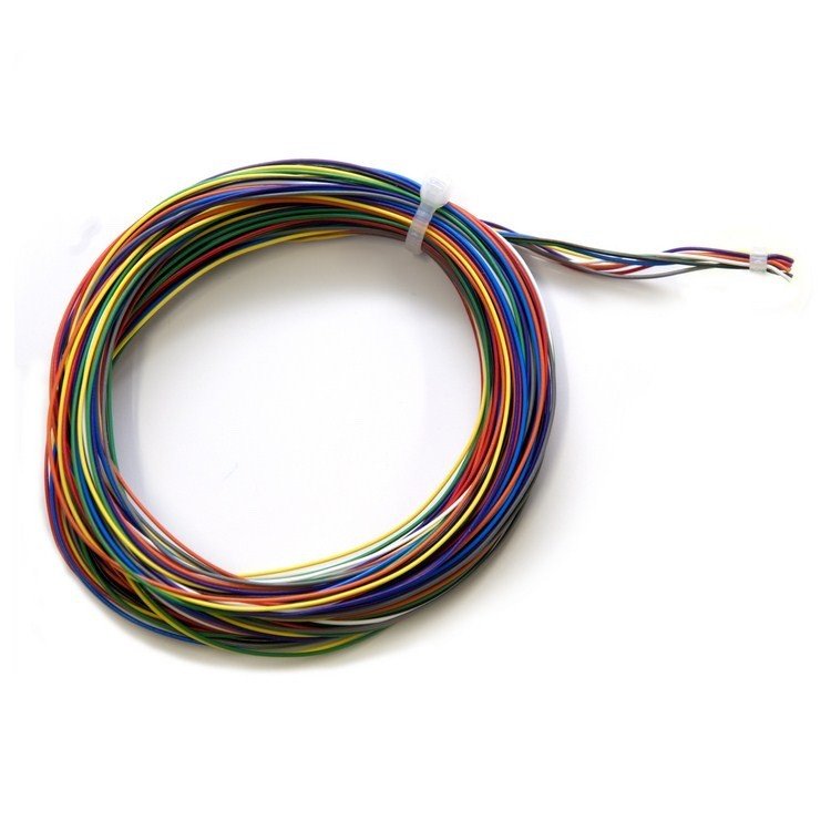 Digitrax DECODERWIRE 90ft Decoder Hookup Wire - 32 AWG 9 - Color Set - Oakville Model Trains Depot
