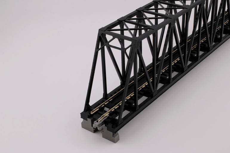 KATO 20 - 434 N Scale Unitrack 248mm (9 - 3/4") Single - Track Truss Bridge - Black - Oakville Model Trains Depot