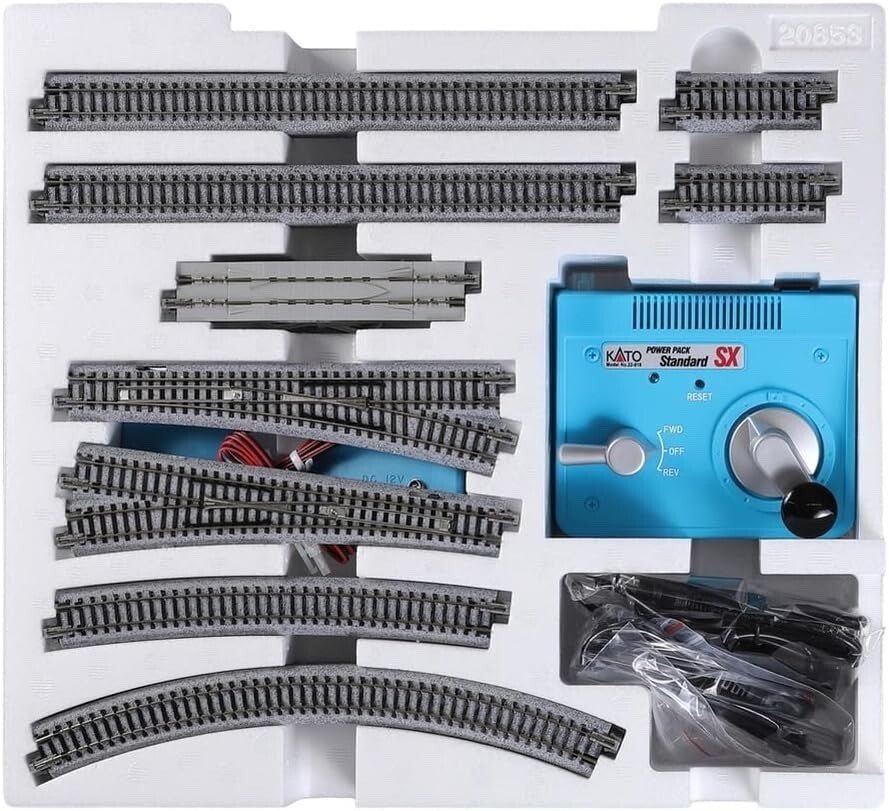 KATO 20 - 583 N Scale Unitrack M2 Basic Oval Track Set with Standard SX Power Pack - Oakville Model Trains Depot