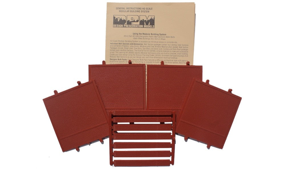 Woodland Scenics DPM 30104 HO Scale Blank Wall Kit