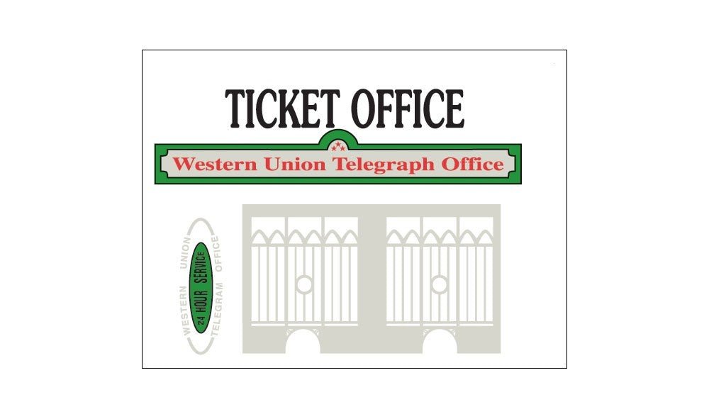 Woodland Scenics D222 HO Scale Ticket Office Kit - Oakville Model Trains Depot