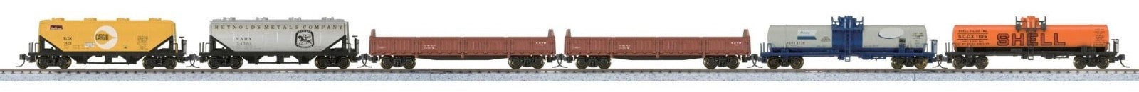 KATO 106-6275 N Scale Mixed Freight Train Set - 6pcs set