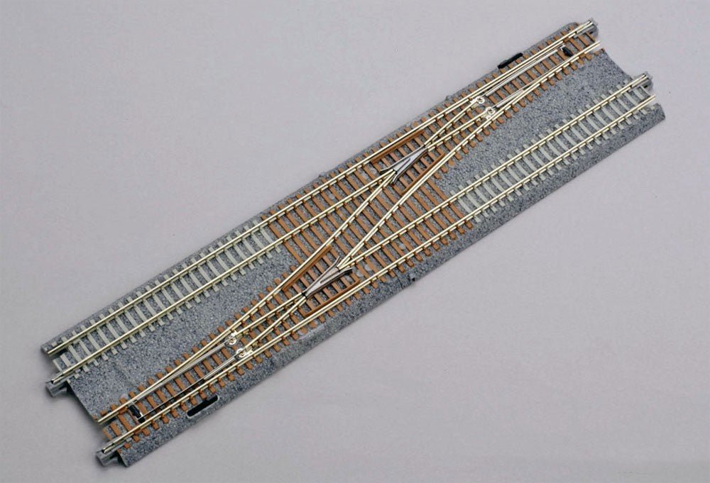 KATO 20 - 230 N Scale Unitrack 248mm Single Left - Hand Crossover Electric Turnout - Oakville Model Trains Depot