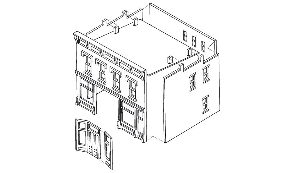 Woodland Scenics DPM 10200 HO Scale Robert's Dry Goods Building Kit