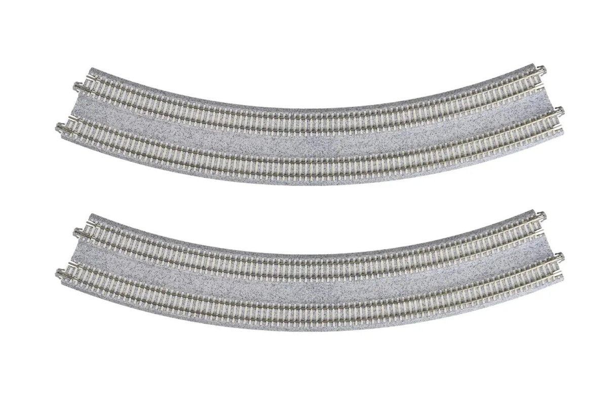 KATO 20 - 186 N Scale Unitrack R480mm/R447mm Concrete Tie Double Curve 45° - 2 - Pack - Oakville Model Trains Depot