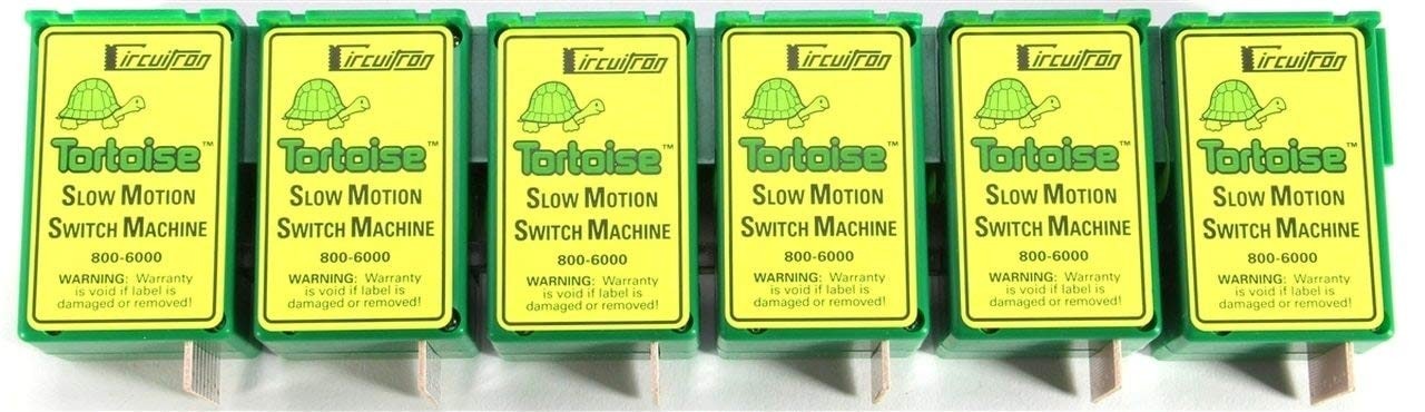 Circuitron 800-6006 Tortoise Slow Motion Turnout Switch Machine 6pcs - New