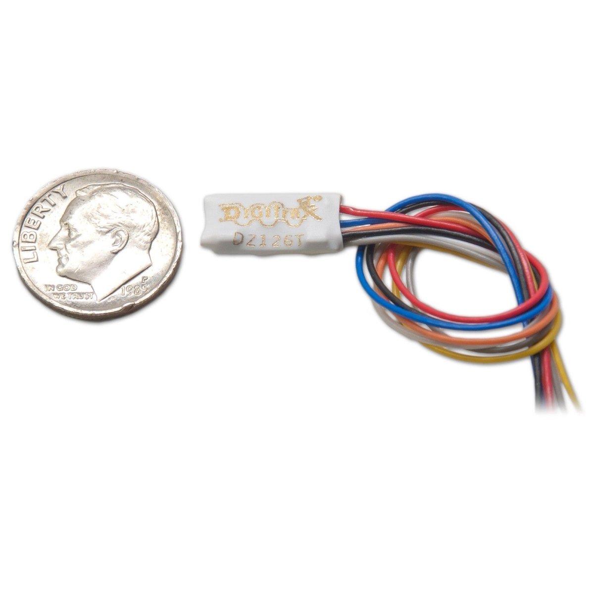 Digitrax DZ126T HO/N/Z Tiny Series 6 DCC Mobile Decoder - 1A / 2 - Function (Smallest Universal) - Oakville Model Trains Depot