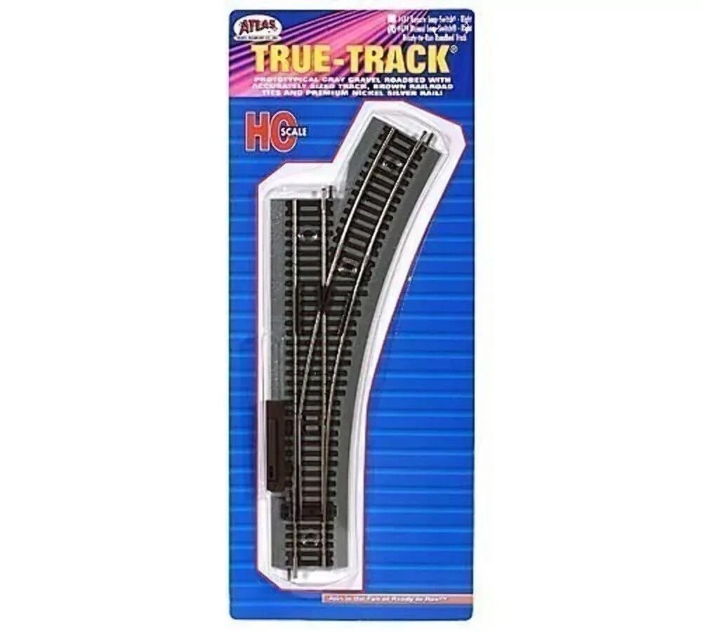Atlas 479 HO Scale True - Track Code 83 Right Hand Manual Snap - Switch Turnout - Oakville Model Trains Depot
