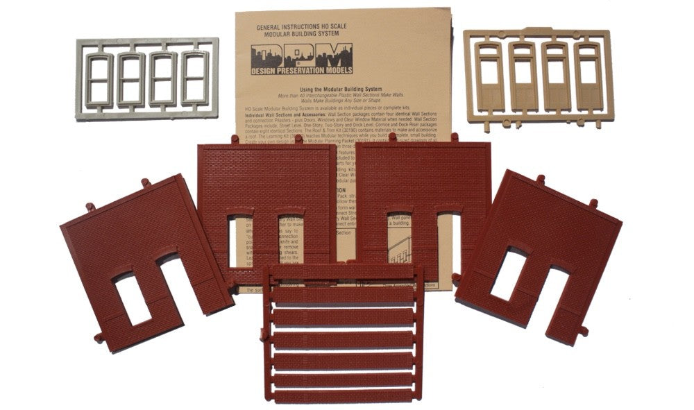 Woodland Scenics DPM 30131 HO Scale Street Level Rectangular Entry Kit