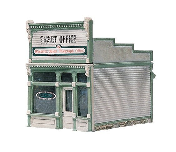 Woodland Scenics D222 HO Scale Ticket Office Kit - Oakville Model Trains Depot