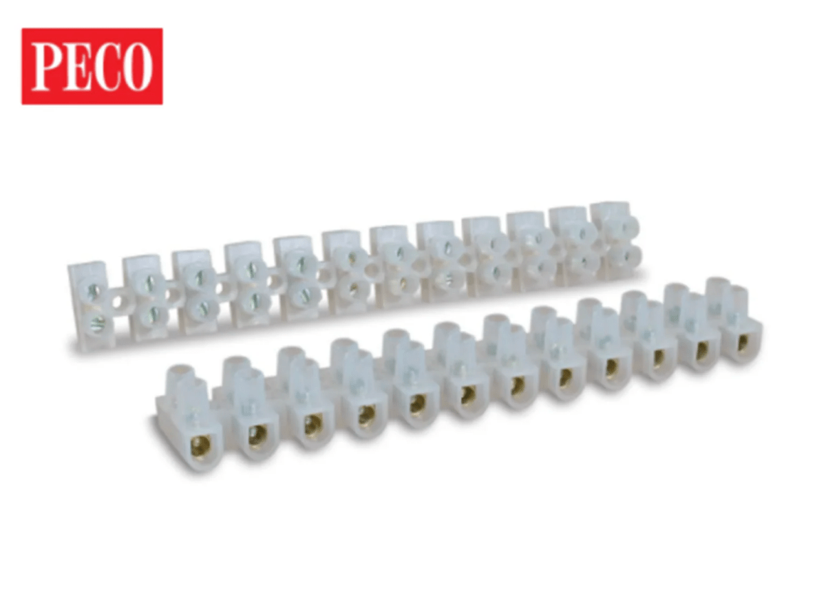 PECO PL - 39 Screw Terminal Blocks (2) 5 Amp 12 Block Strips No Soldering Needed - Oakville Model Trains Depot