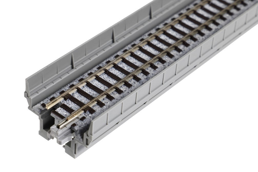 Kato 20-420 N UniTrack 124mm (4 7/8") Single Track Straight Viaduct Track - 2pcs