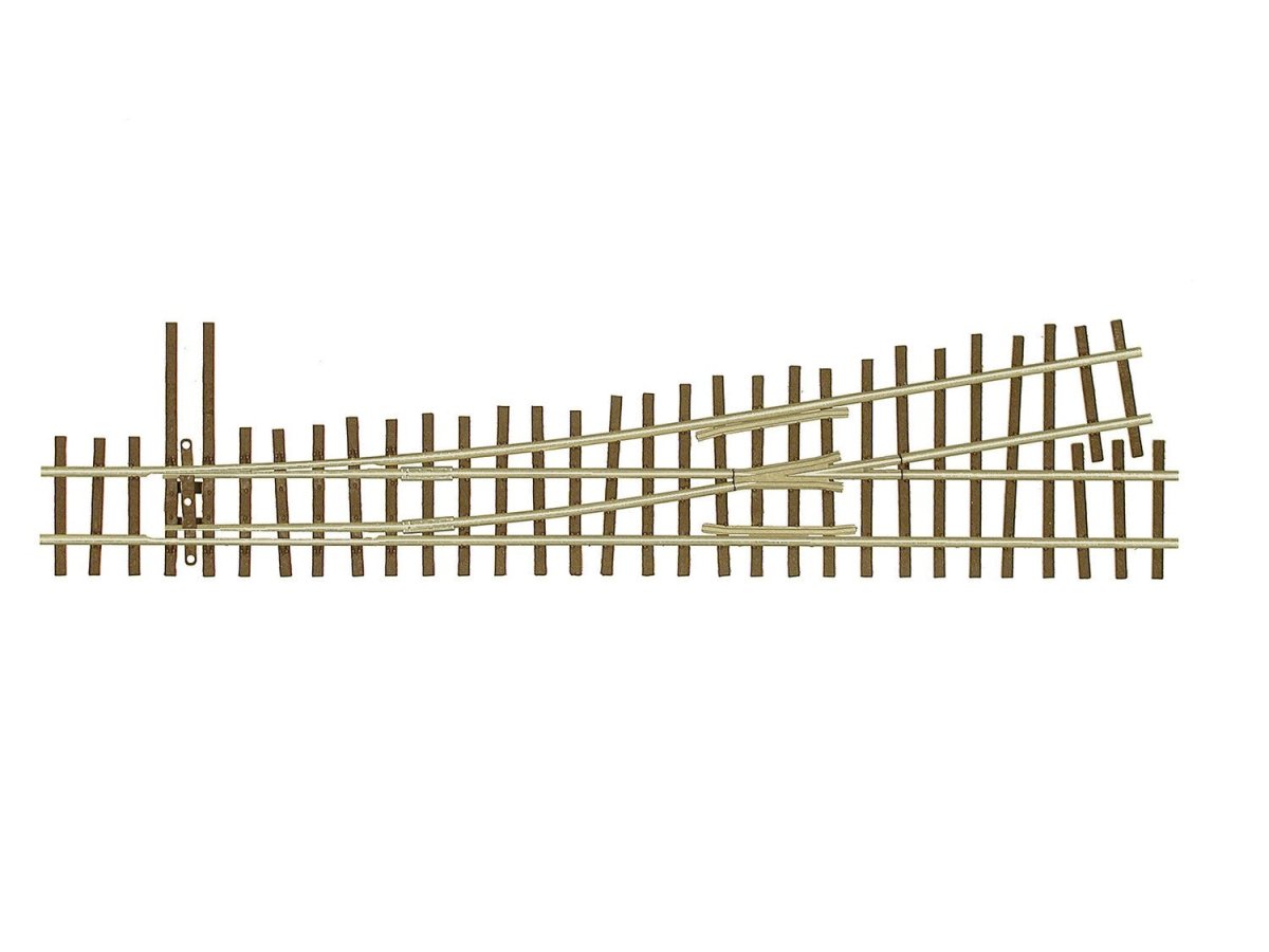 Micro Engineering 15 - 105 HOn3 Scale Code 70 6 Left - Hand Turnout (DCC - Friendly) - Oakville Model Trains Depot