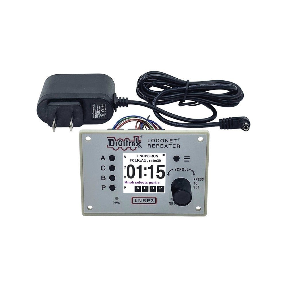Digitrax LNRP3 LocoNet Repeater Module - 3 Segments + Diagnostic Display - Oakville Model Trains Depot