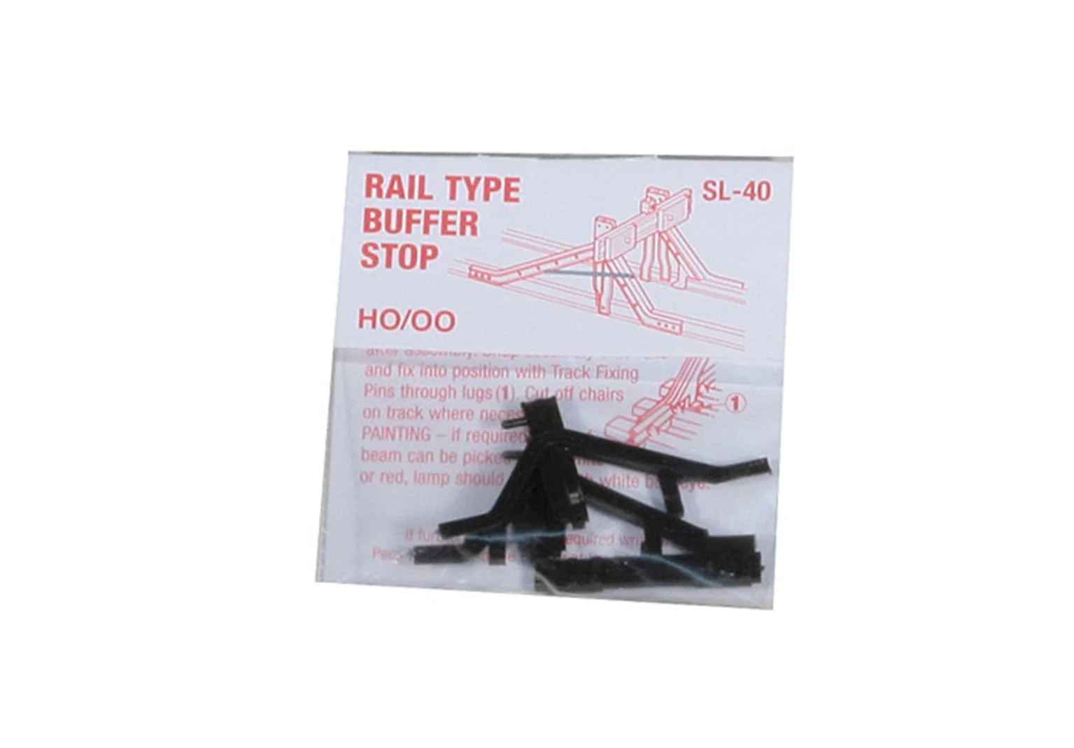 Peco SL-40 HO/OO Scale Rail Built Buffer Stop - New