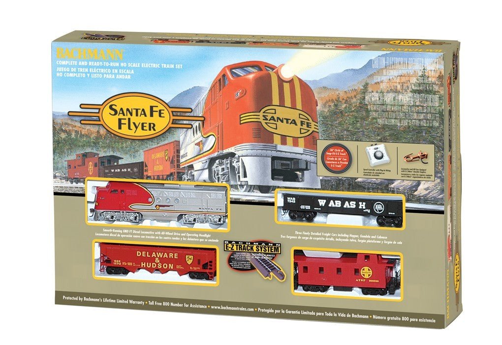 Bachmann 647 HO Scale Santa Fe Flyer Train Set - Oakville Model Trains Depot