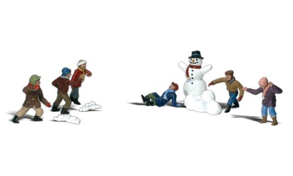 Woodland Scenics A1894 HO Scale Snowball Fight - Oakville Model Trains Depot