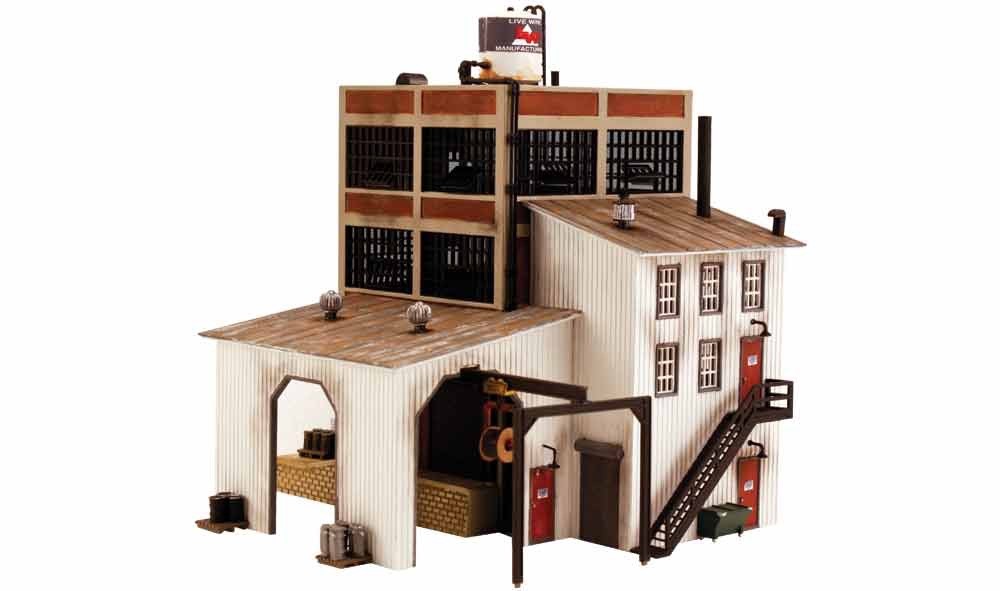 Woodland Scenics DPM 12600 HO Scale Live Wire Manufacturing Building Kit