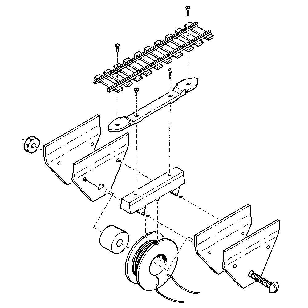 Kadee 309 HO Scale Under - the - Ties Delayed - Action Electric Uncoupler Kit - Oakville Model Trains Depot