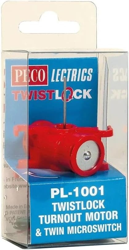 Peco PL-1001 All Scale Lectrics Twistlock Point/Turnout Motor & Microswitch-New