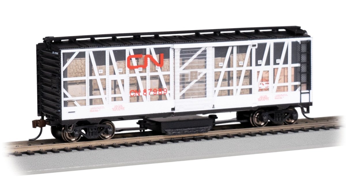 Bachmann 16323 HO Scale 40' Track Cleaning Impact Boxcar - Canadian National 87989 - Oakville Model Trains Depot