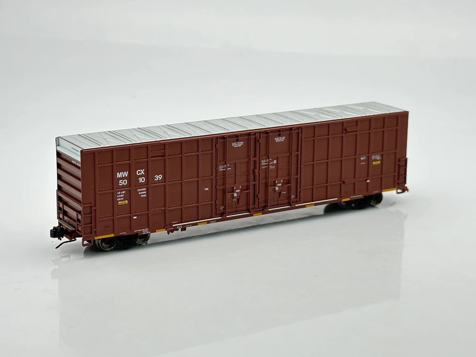 Aurora Miniatures 602091 N Greenbrier 7550 cf 60’ Plate F Boxcar #500996 - New