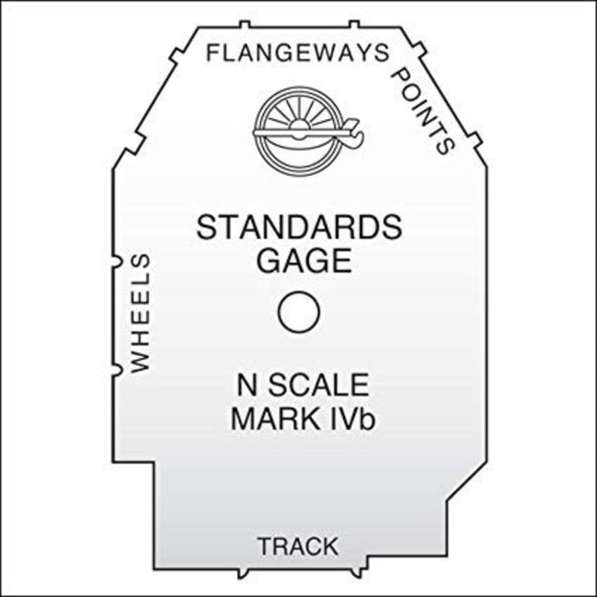 NMRA 8 N Scale Standards Gauge (Pocket - Size Track + Wheel Tool) - Oakville Model Trains Depot